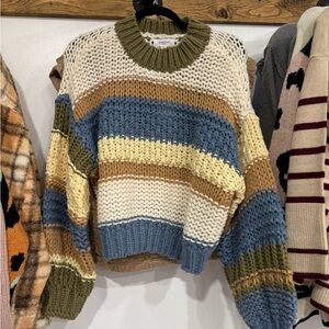 Cozy Multicolor Knit Sweater